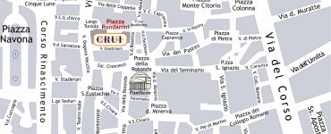 Mappa della Sede Fondazione CRUI